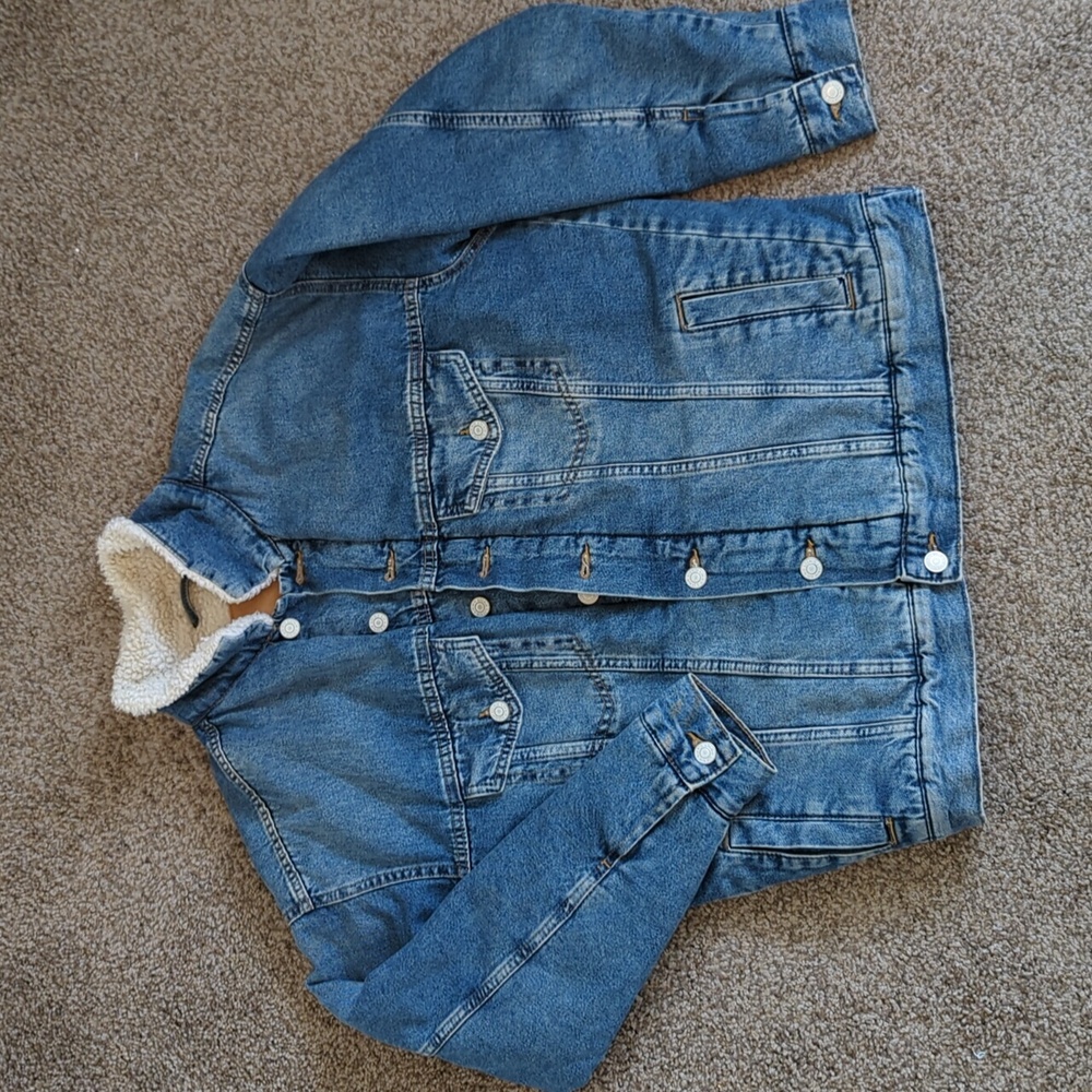 H&M‎ Sherpa Lined Men's Denim Coat S